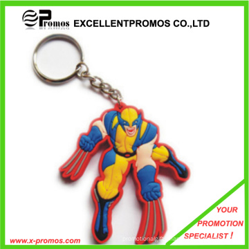 Eco-Friendly Material Promotional Cheap 3D Soft Rubber Keychain (EP-K82916)